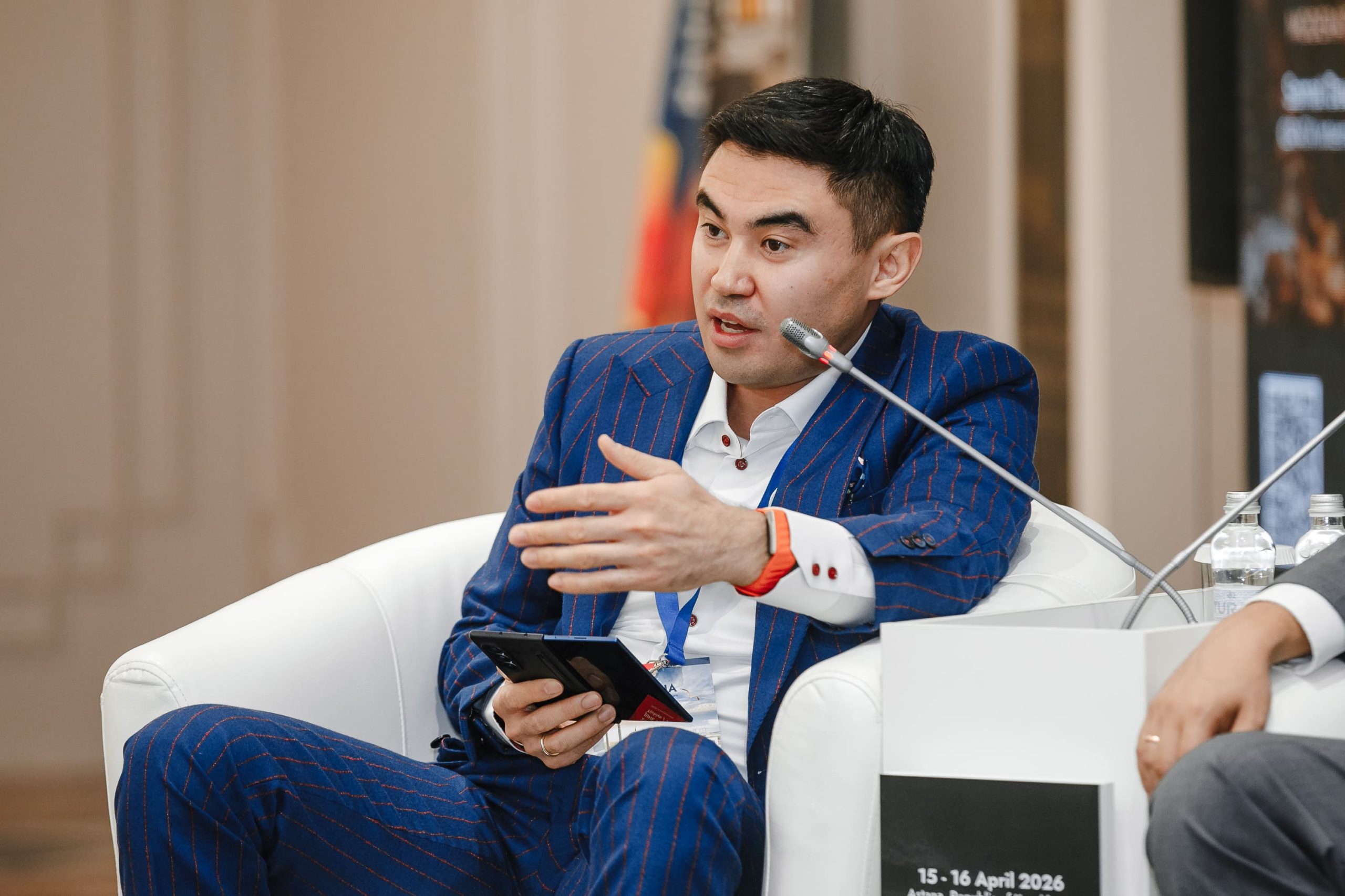 Samat Daumov, Partner, GRATA International, chairing Strategy Session 2 at MINEX Kazakhstan 2026